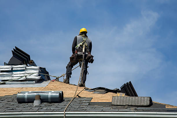 Professional Roofing technician working in Afton, WY